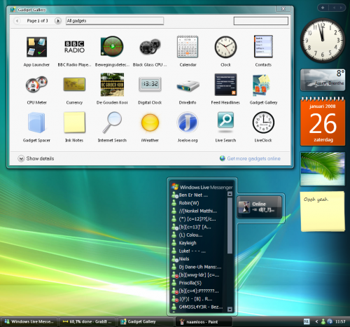 Sidebar Windows XP