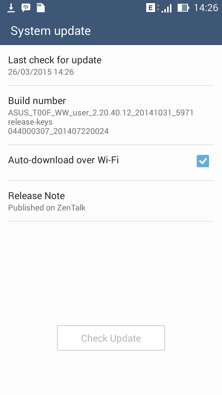 System Update Android Asus Zenfone 4, 5, 6