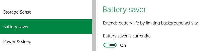 Baterry Saver Windows 10