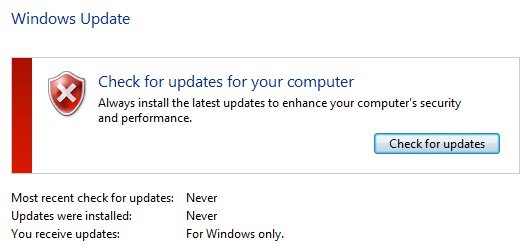 Cek Update Windows