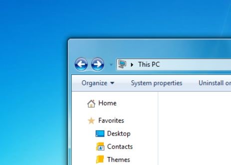 Title Bar Windows 7