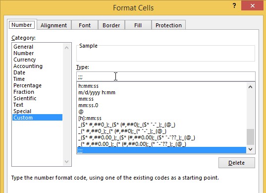 Format Sel Pada Excel