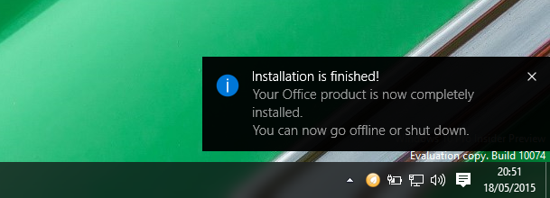 Install Office 2016