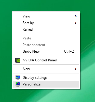 Klik Kanan Desktop Windows 10