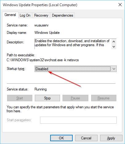 Disable Windows 10 Update