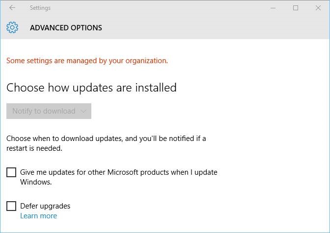 Pesan Windows update