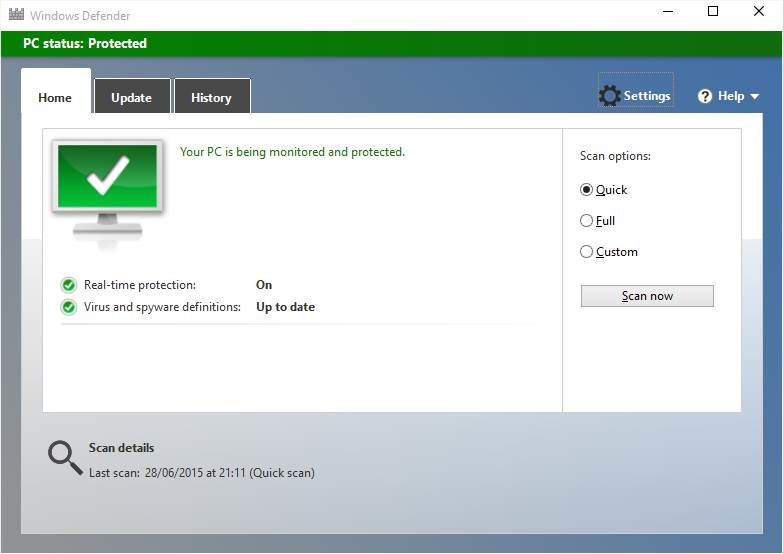 Windows Defender Windows 10