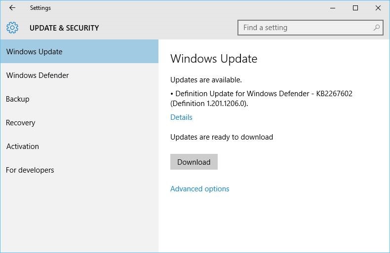 cara pause windows defender