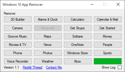 Windows 10 App Remover