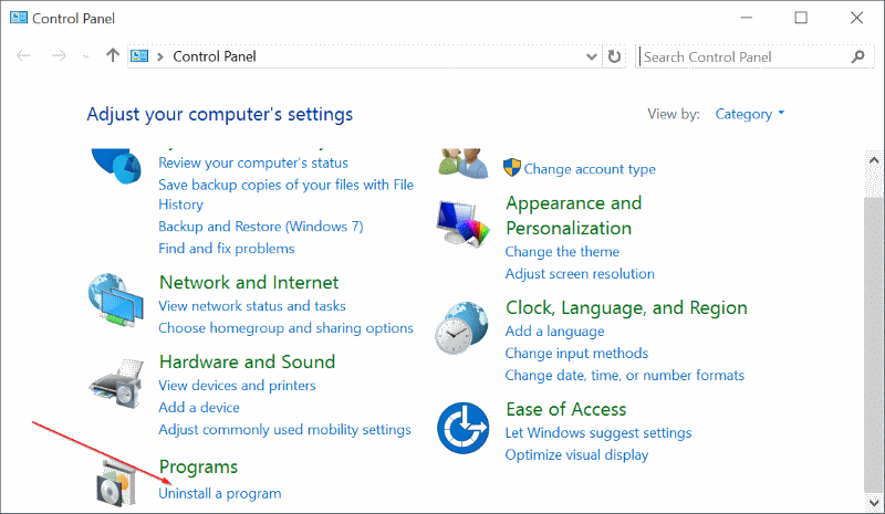 Uninstall Aplikasi Windows 10