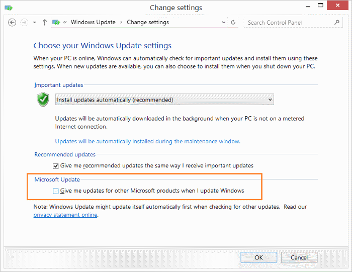 Mematikan Update Produk Microsoft