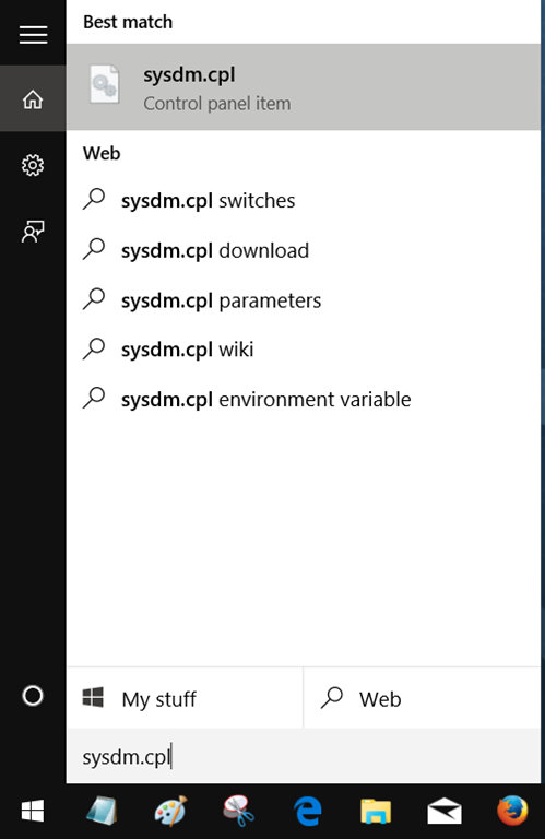 Membuka System Properties Windows 10 Melalui Start Menu