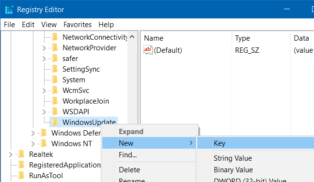 Membuat Sub Key Baru di Registry Windows 10