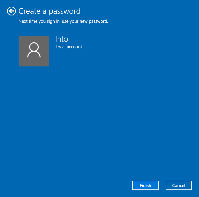 Sukses Membuat Password Windows 10