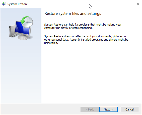 Cara Membuat System Image Backup di Windows  Memperbaiki Kerusakan Windows 10 Menggunakan System Restore