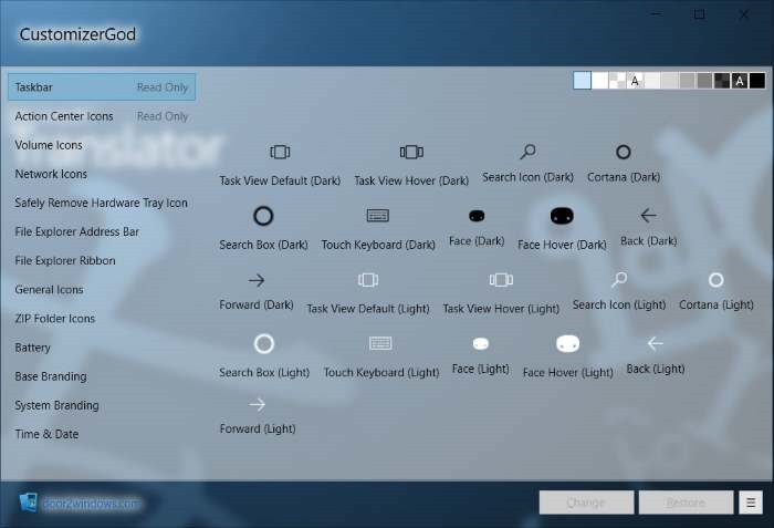  diadopsi dari sistem operasi Windows Vista Mengubah Icon di Windows 10 Dengan CustomizerGod