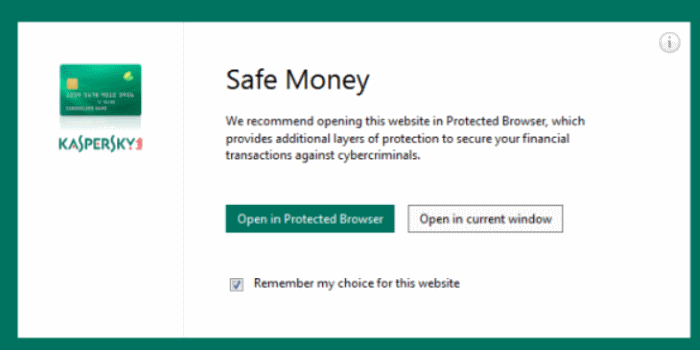 Kaspersky Safe Money