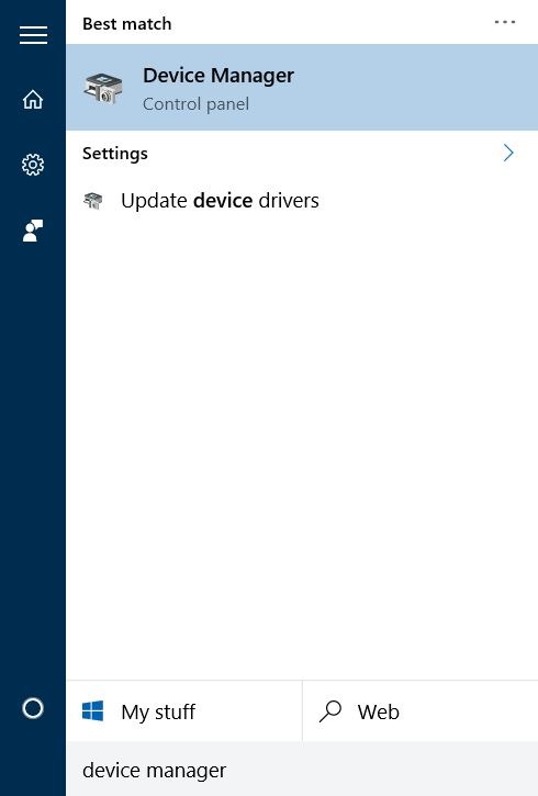 Membuka Device Manager di Windows 10