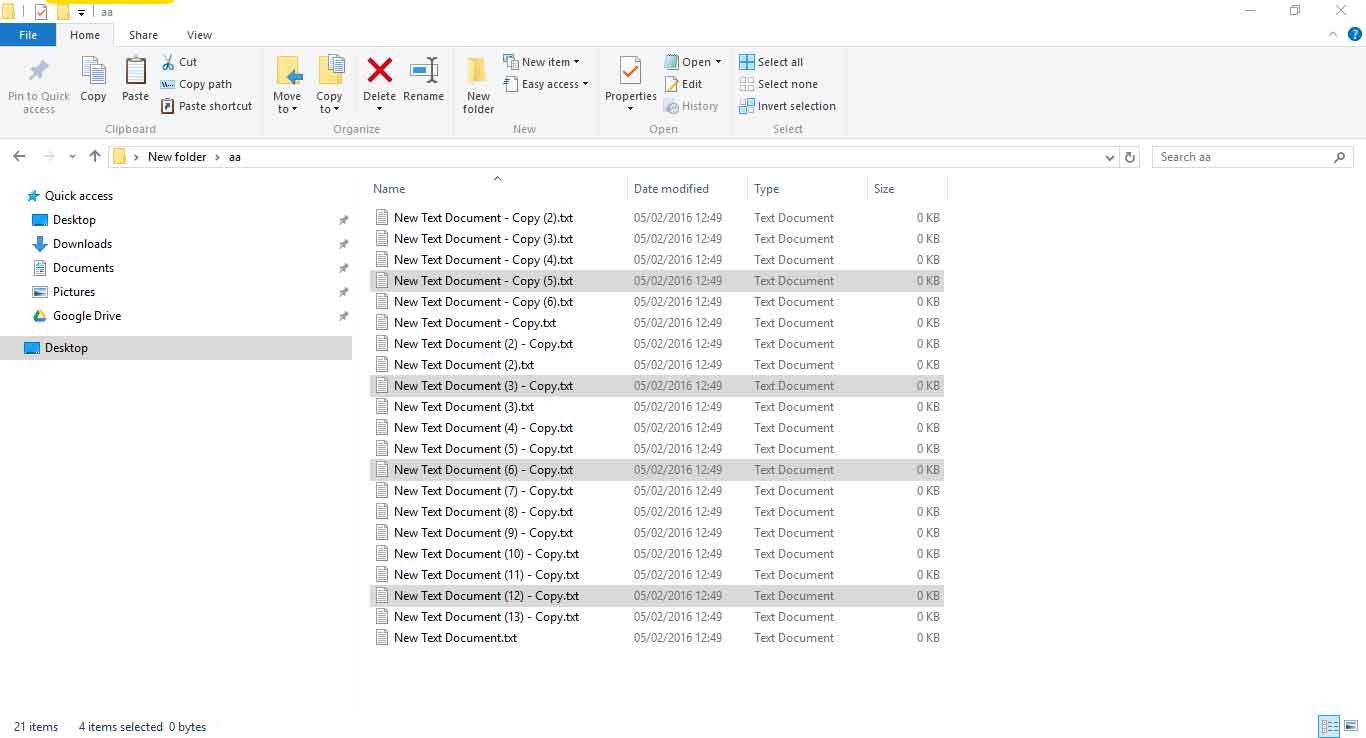 Memilih File di File Explorer Windows 10