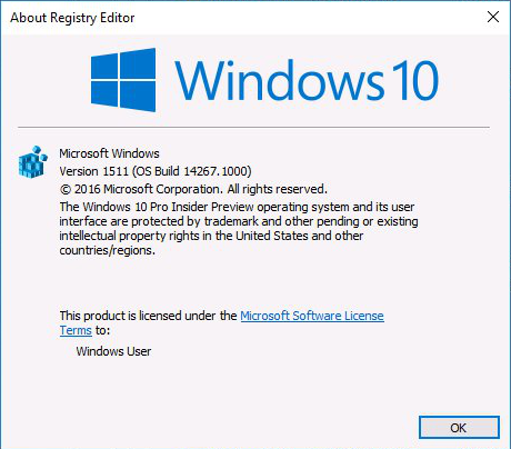 Windows 10 build 14267