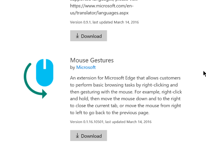 Download Extension Microsoft Edge