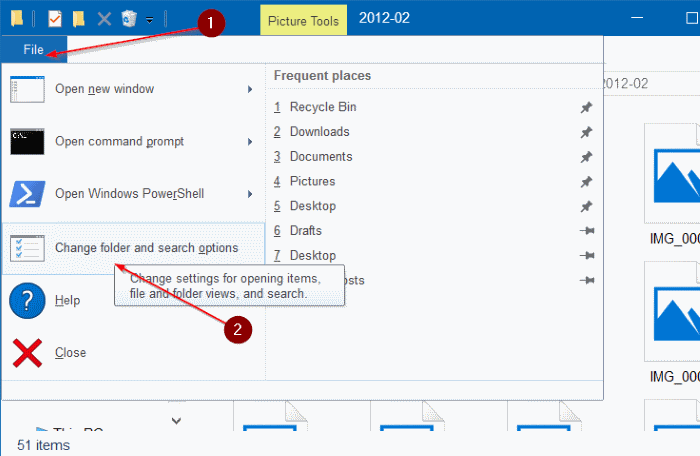 File Explorer Options