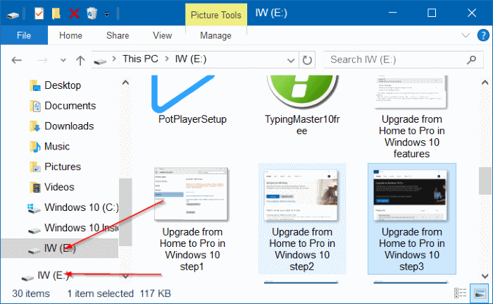 Flashdisk tampil dua kali di File Explorer