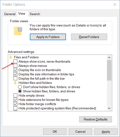  atau yang lebih dikenal dengan nama Windows Explorer Mengatasi Gambar Mini (thumbnail) Tidak Muncul di File Explorer