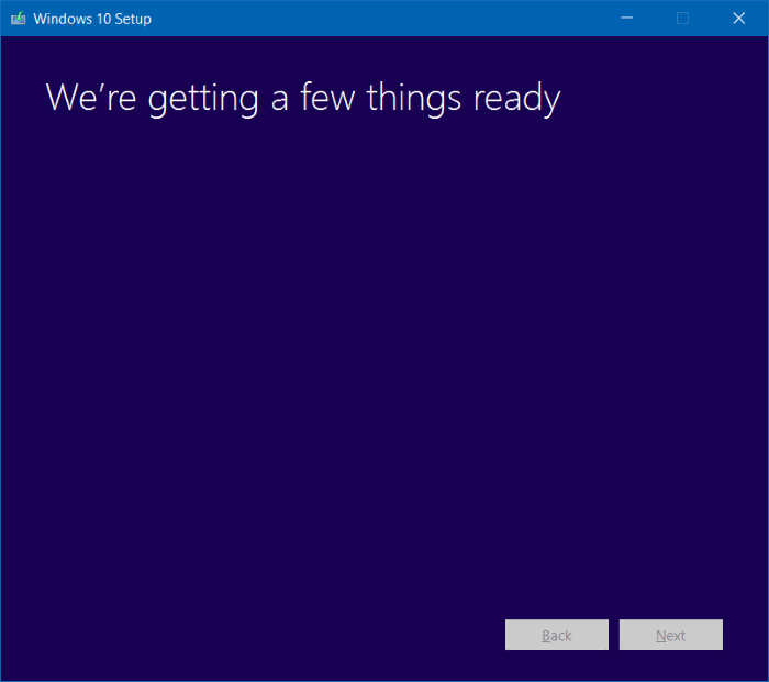 Setup Windows 10