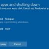 Mematikan Pesan Konfirmasi “This App is Preventing Shutdown / Restart” Saat Mematikan Windows