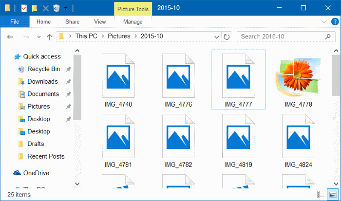 Thumnail tidak ditampilkan oleh File Explorer