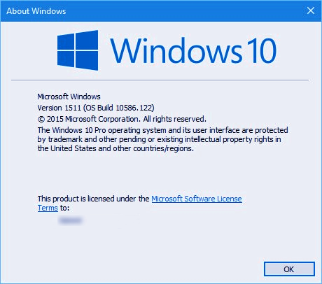 Windows 10 1511 build 10586.122