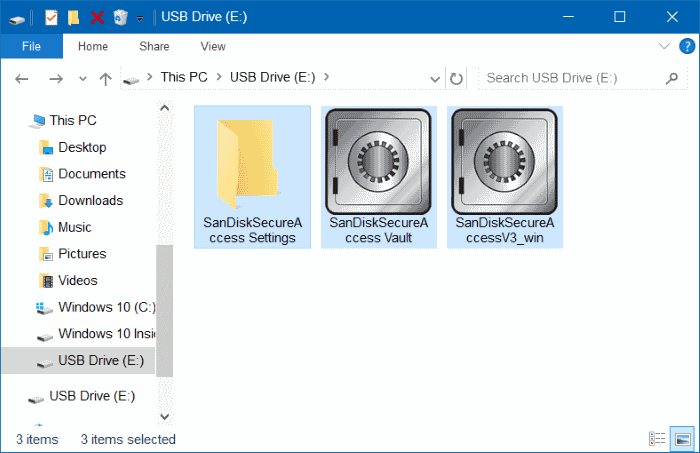 sandisk secure access vault