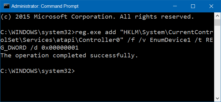 Sukses eksekusi perintah Command Prompt