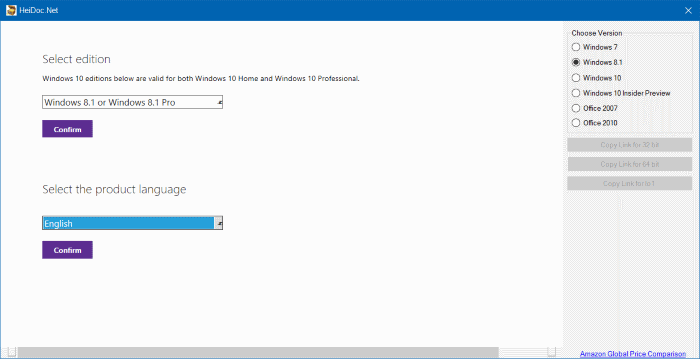 Windows and Office ISO Downloader (bahasa)