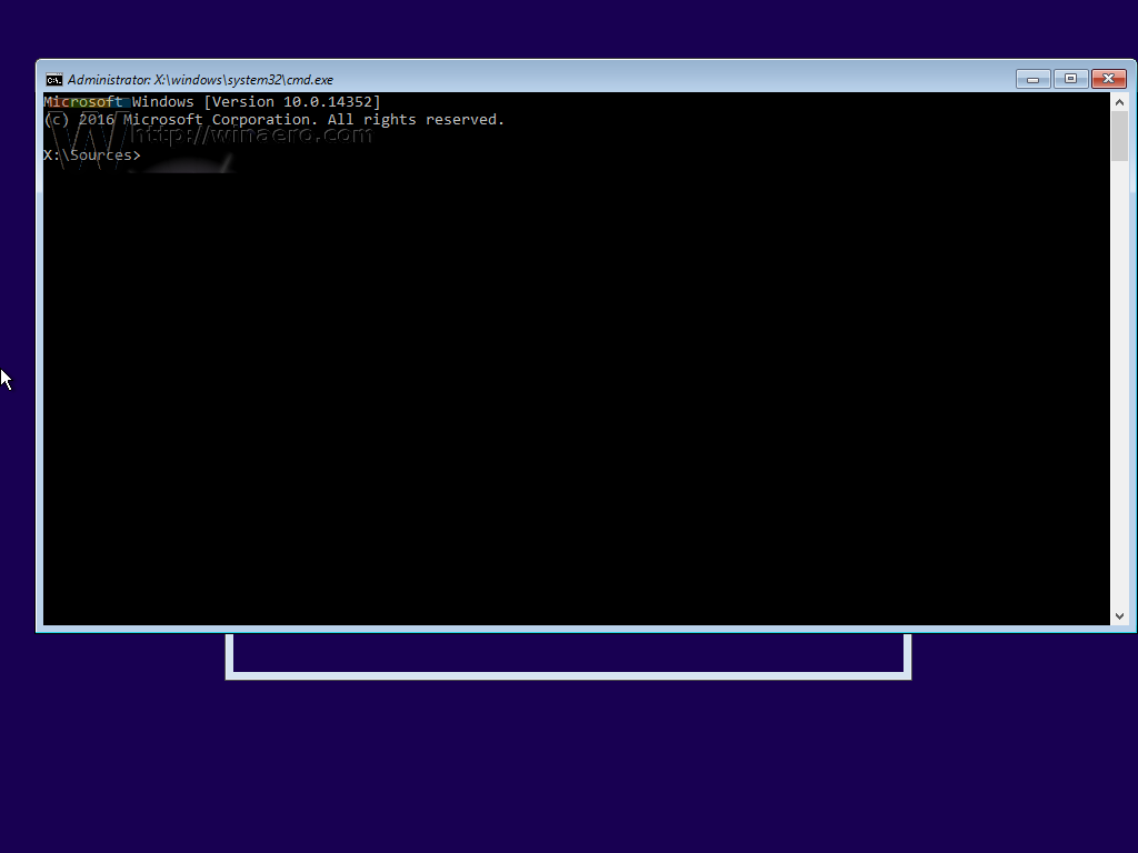 Command Prompt (Install Windows)