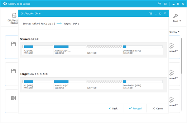 Konfirmasi kloning (EaseUs Todo Backup)