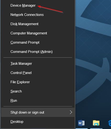 Buka Device Manager di Windows 10