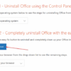 Uninstall Office 2013 / 2016 / 365 Secara Keseluruhan