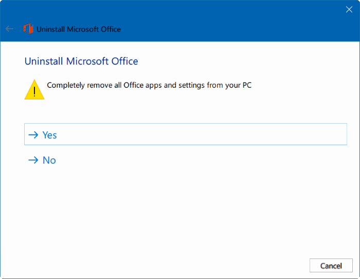 Uninstall Microsoft Office