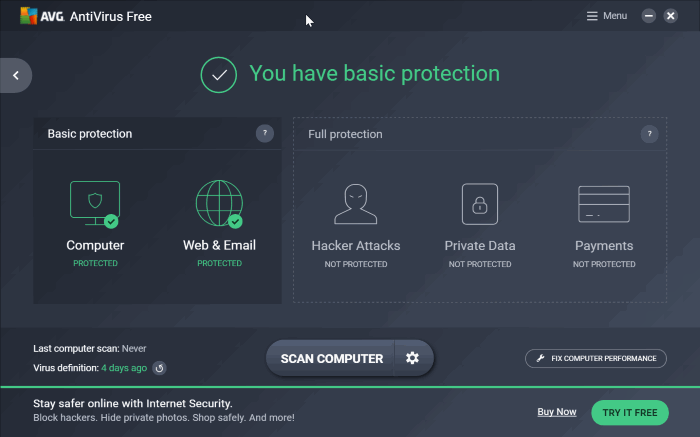 AVG Antivirus Free 2017