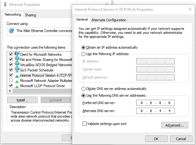 Mengubah DNS Windows 10