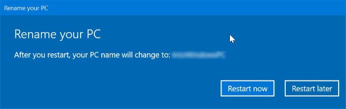 Rename PC