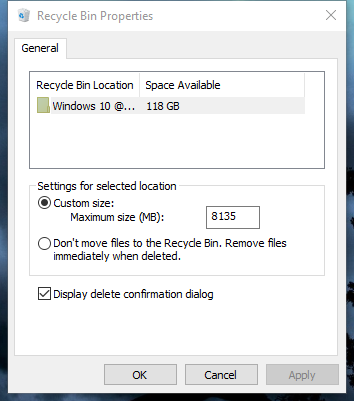 General Recycle Bin