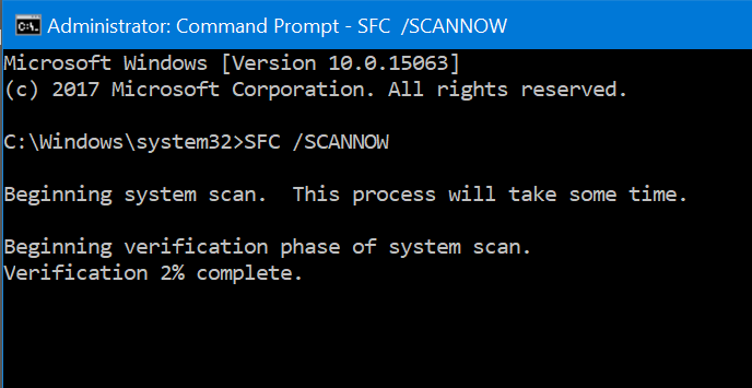 SFC /scannow