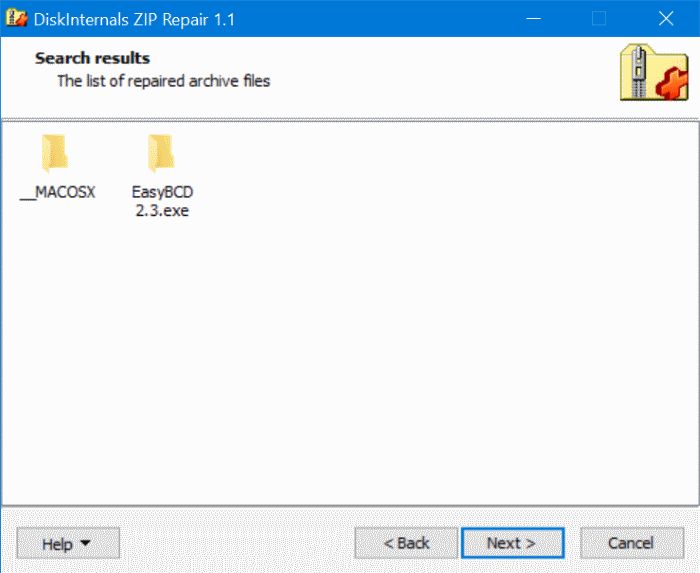 Ekstrak File ZIP Rusak