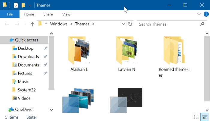 Folder Themes Windows 10