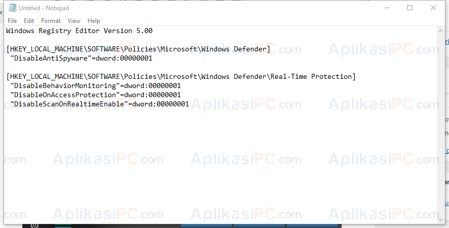 Mematikan Windows Defender Permanen