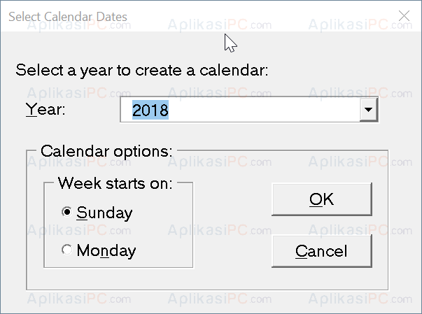 Format Kalender