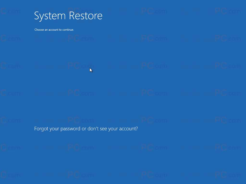 Login System Restore